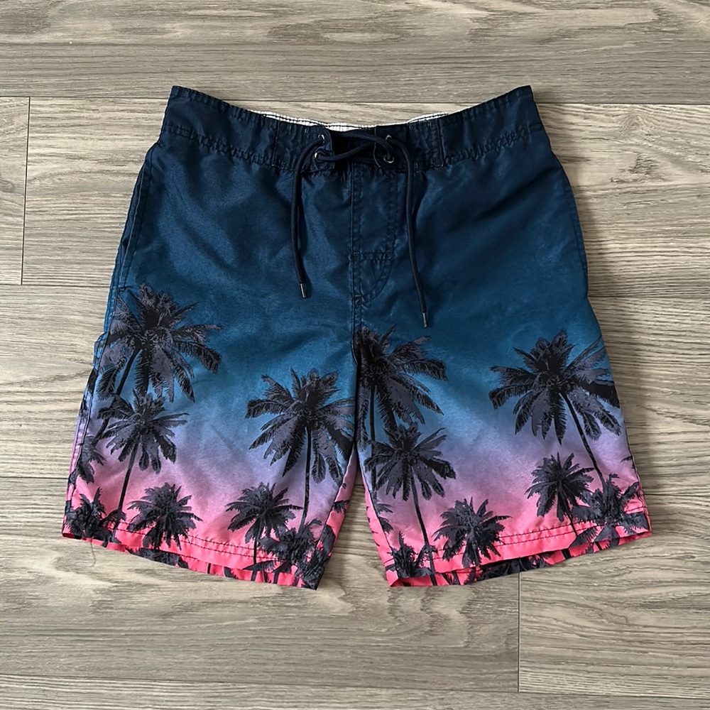 Cedarwood State - S - Men’s Palm Tree Swim Shorts Swim Trunks